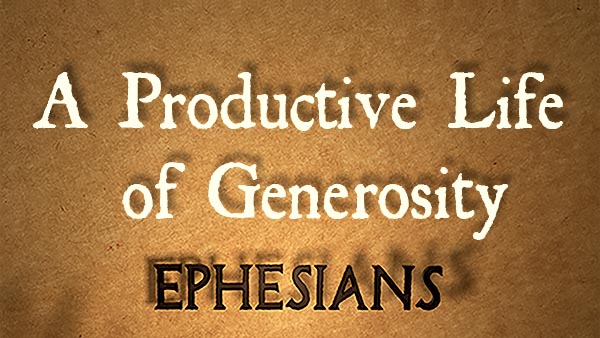 A Productive Life of Generosity