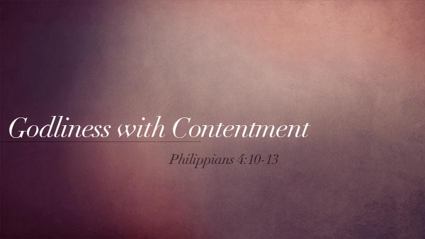 Godliness with Contentment
