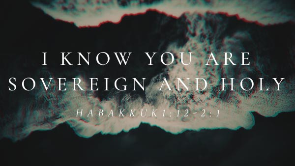 I Know You Are Sovereign and Holy