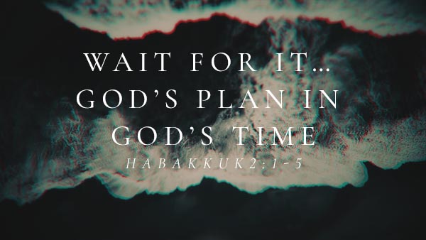 Wait for It...God's Plan in God's Time